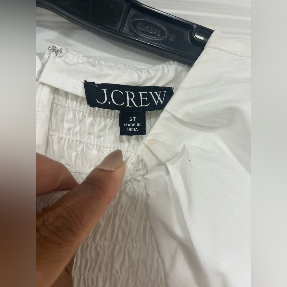 J. Crew White Meadow Dress in Cotton Poplin - Picture 4 of 9